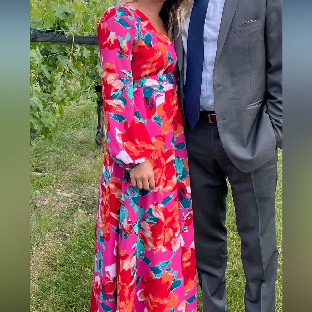 Vibrant Floral Maxi Dress